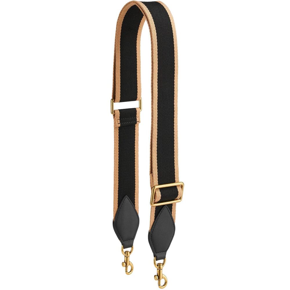7490 Purse Strap Replacement Crossbody Handbag Stripe Wide Adjustable Black